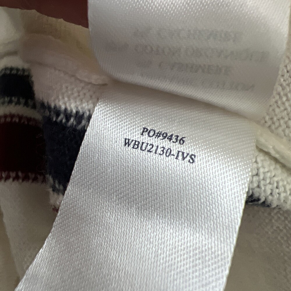 Faherty Sconset Jogger‎ Womens Small Ivory Stripe Cashmere Blend NWT - Picture 16 of 16